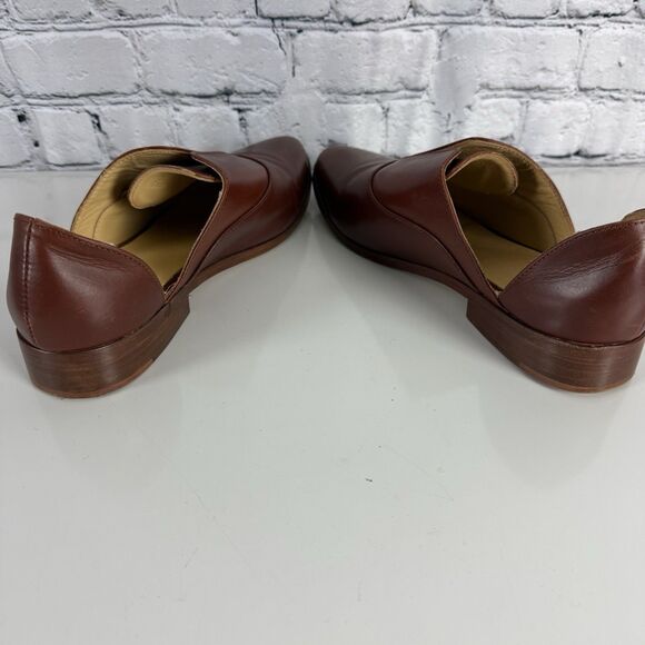Nisolo Emma D'Orsay Oxford Loafers Shoes Slip On Flats Brandy Chestnut Womens 9 - Picture 13 of 14